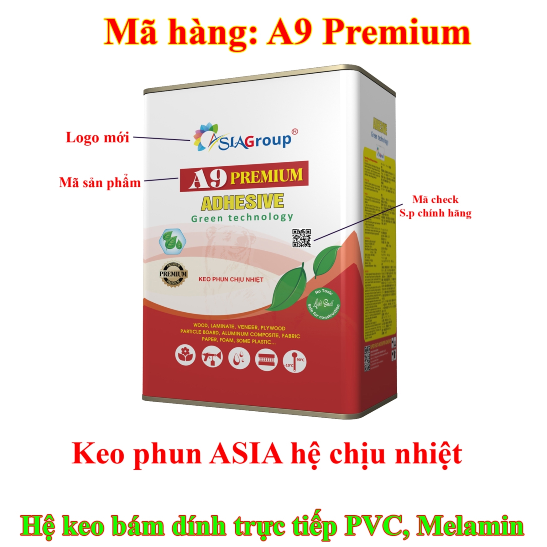 KEO PHUN DÁN ACRYLIC- MICA A9 PREMIUM 6 a9 premium