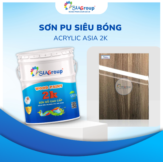 Sơn PU siêu bóng Acrylic Asia 2K