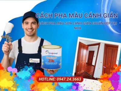 cách pha màu cánh gián, sơn gỗ màu cánh gián