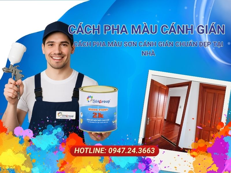 cách pha màu cánh gián, sơn gỗ màu cánh gián