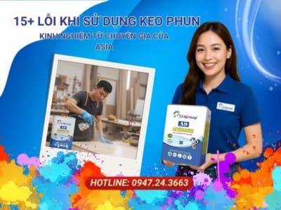 lỗi khi sử dụng keo phun