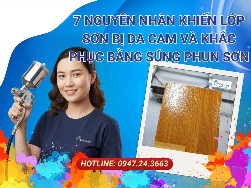 sơn bị da cam do súng phun sơn