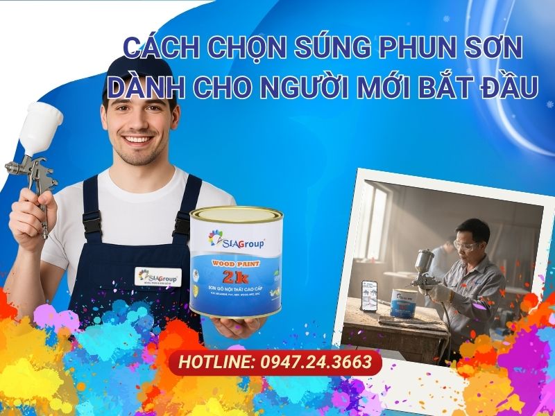 cách chọn súng phun sơn, mua súng phun sơn
