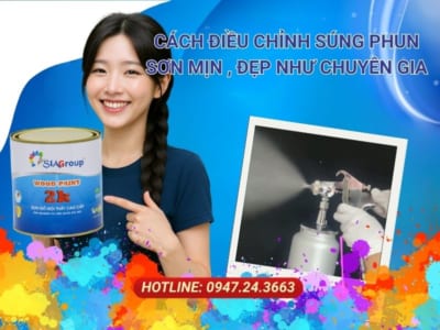 Cách Điều Chỉnh Súng Phun Sơn Để Có Lớp Sơn Mịn, Đẹp Như Chuyên Gia 5 cách điều chỉnh súng phun sơn, chỉnh súng phun sơn