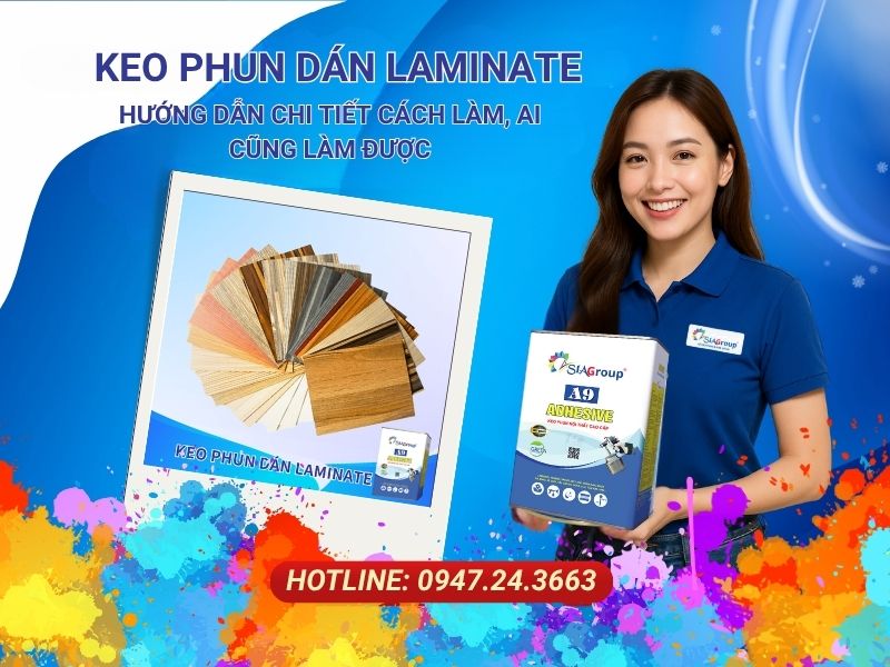 keo phun dán laminate