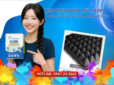 keo phun dán mút, keo phun dán xốp