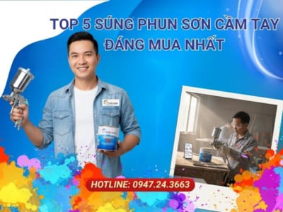 súng phun sơn mini, súng phun sơn cầm tay, máy phun sơn mini, súng phun sơn điện cầm tay
