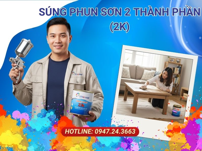 súng phun sơn 2 thành phần