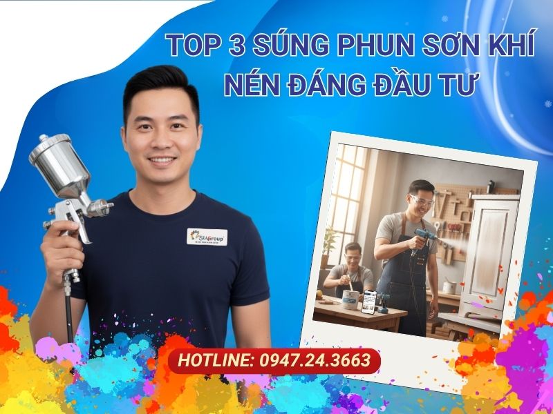 súng phun sơn khí nén