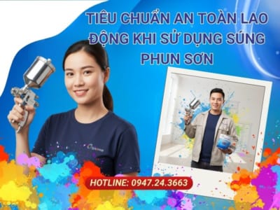 tiêu chuẩn an toàn lao động khi sử dụng súng phun sơn