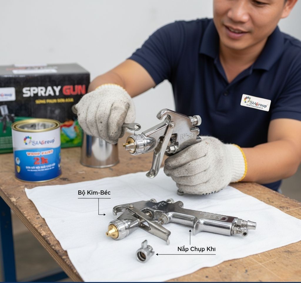 Súng Phun Sơn Khí Nén: Đánh Giá Ưu Nhược Điểm & Top 3 Sản Phẩm Đáng Đầu Tư Nhất 9 súng phun sơn khí nén