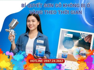 sơn gỗ không bị ố vàng, sơn gỗ không ngã màu