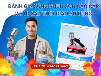 súng phun sơn cao cấp, súng phun sơn W71G, súng phun