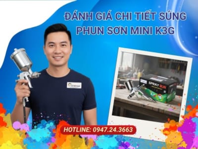 súng phun sơn mini K3G, súng phun sơn mini , súng phun sơn nhỏ gọn, súng phun sơn cầm tay