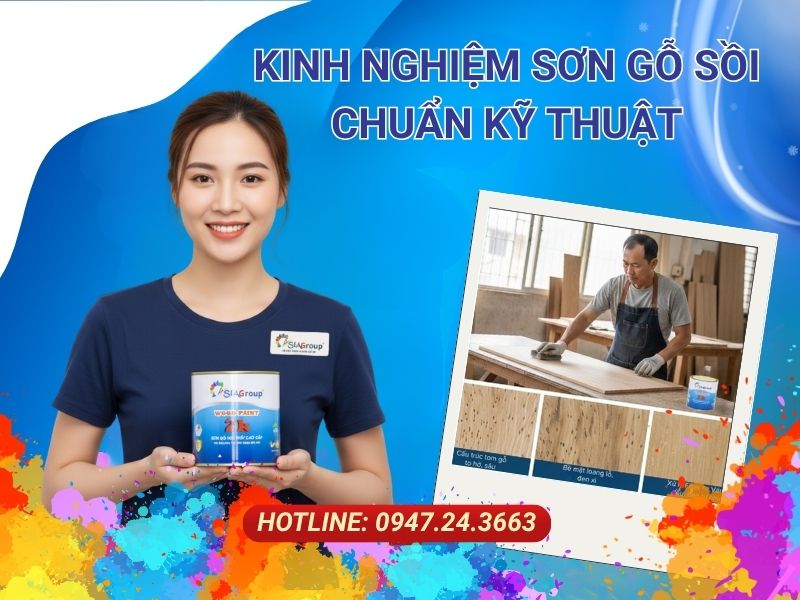 kinh nghiệm sơn gỗ sồi