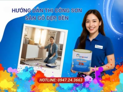 sơn sàn gỗ, sơn pu sàn gỗ, sơn sàn gỗ công nghiệp