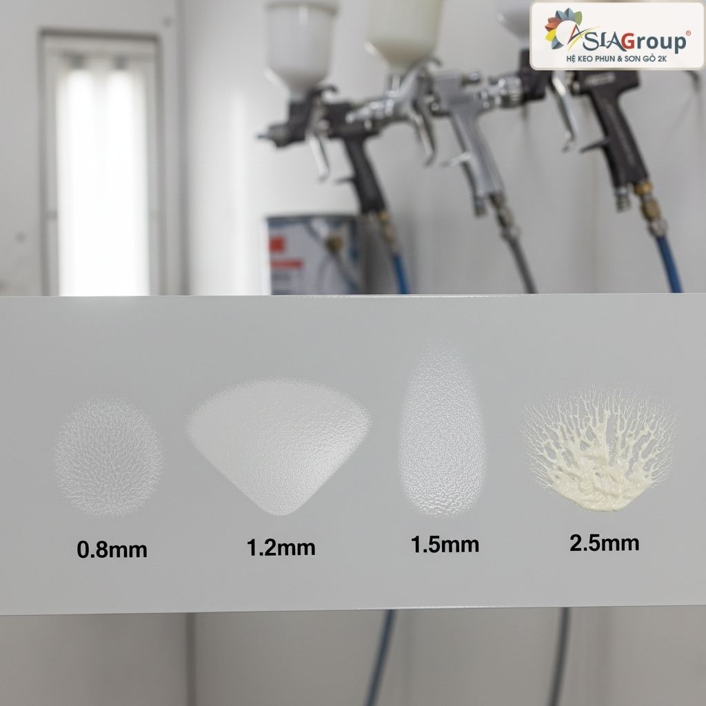 kim béc súng phun sơn, thay kim béc, súng bị rỉ sơn