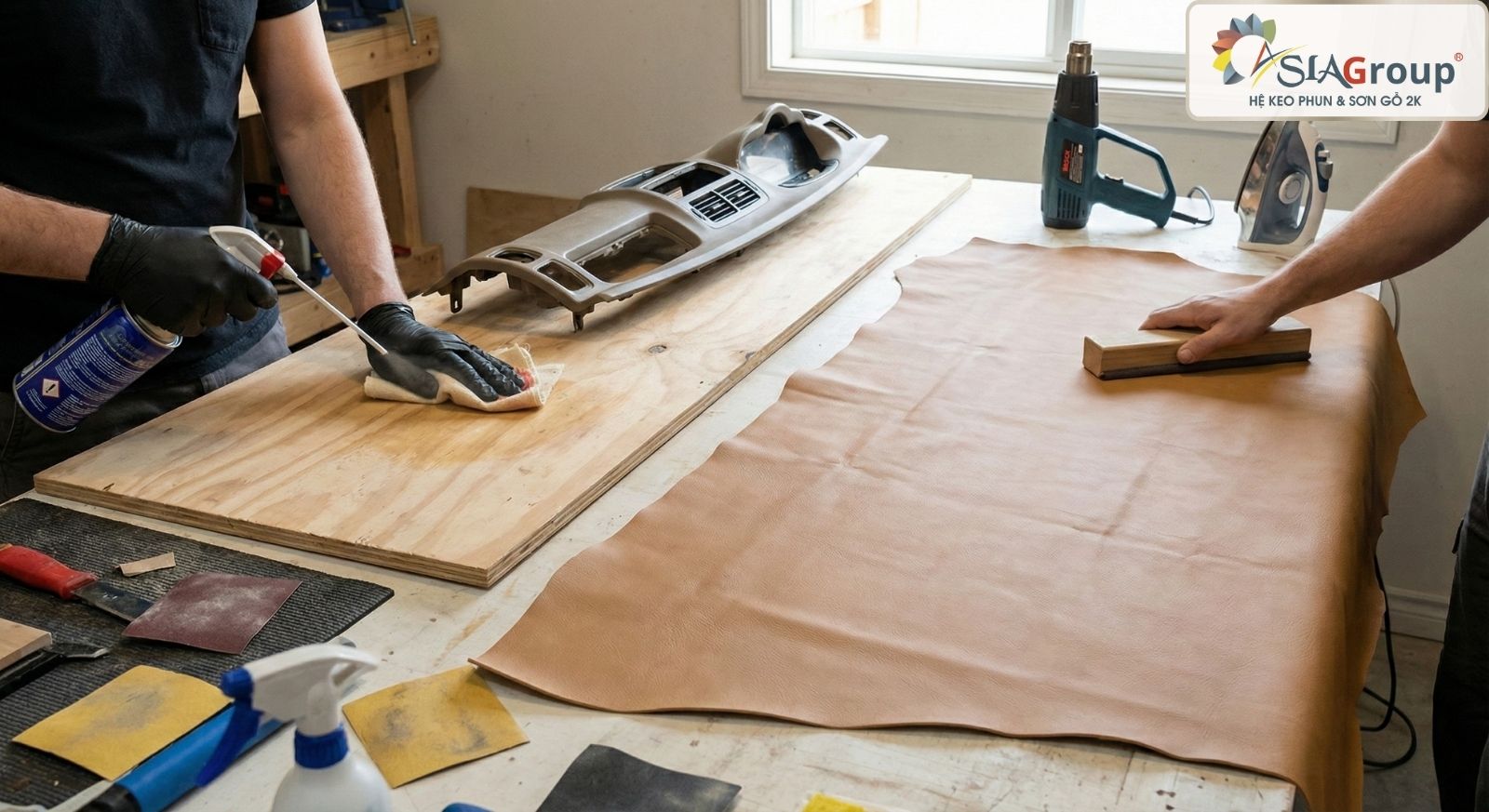 Keo Phun Dán Da: Hướng Dẫn Chọn & Sử Dụng Chuyên Dụng Cho Da Thật, Simili, PU 8 keo phun dán da, keo dán da simili, keo dán da vào nhựa