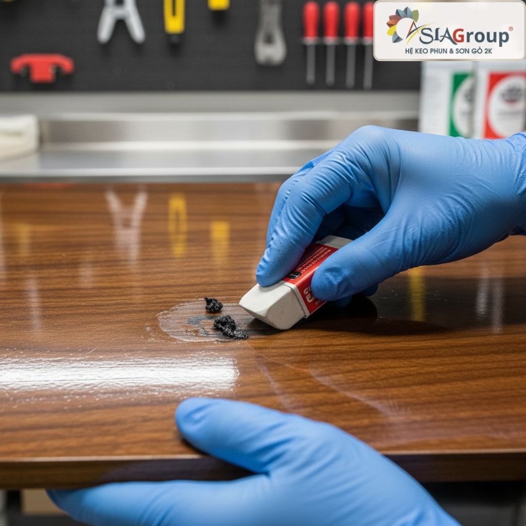 cách tẩy keo dính trên gỗ, cách làm sạch keo dán gỗ