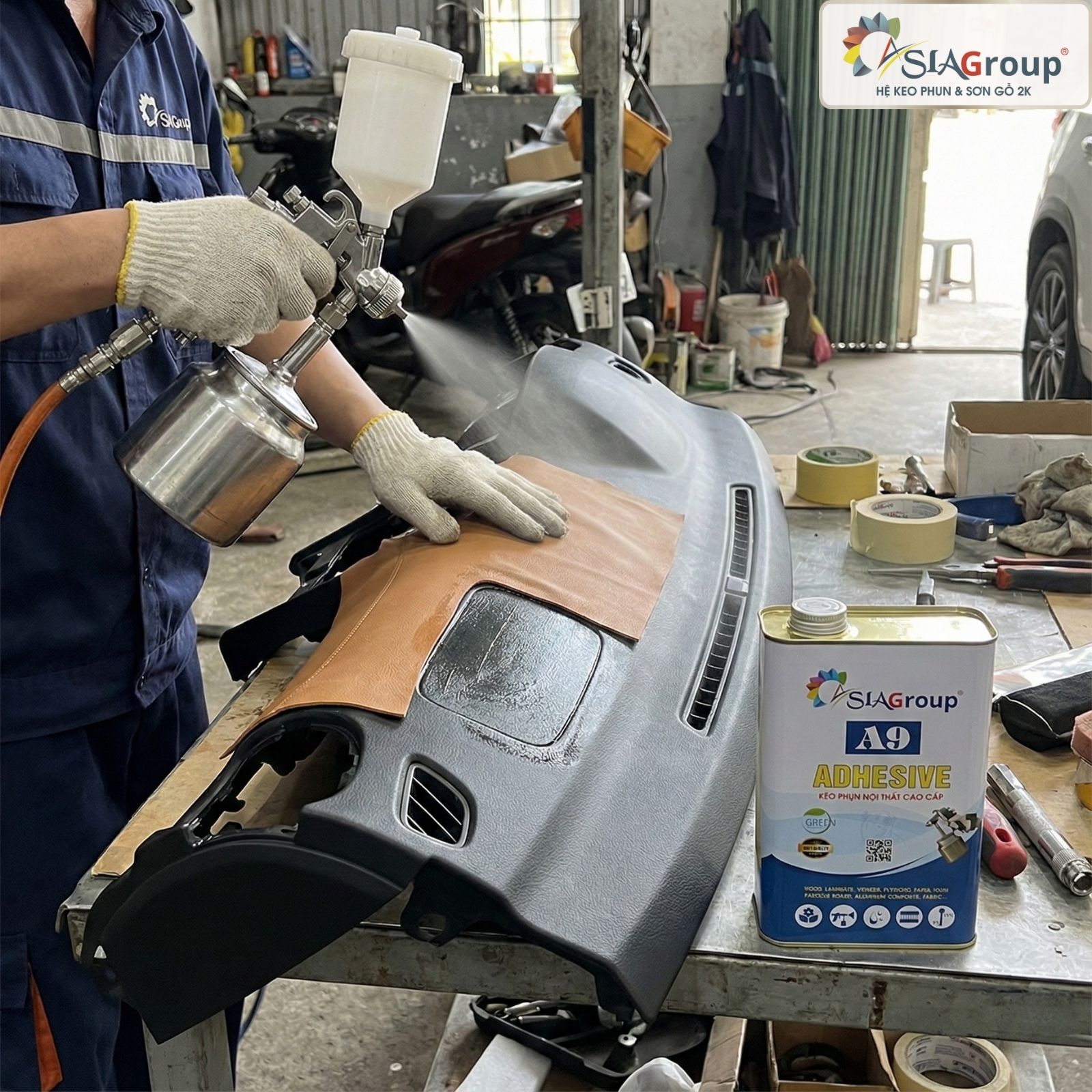 Keo Phun Dán Da: Hướng Dẫn Chọn & Sử Dụng Chuyên Dụng Cho Da Thật, Simili, PU 6 keo phun dán da, keo dán da simili, keo dán da vào nhựa