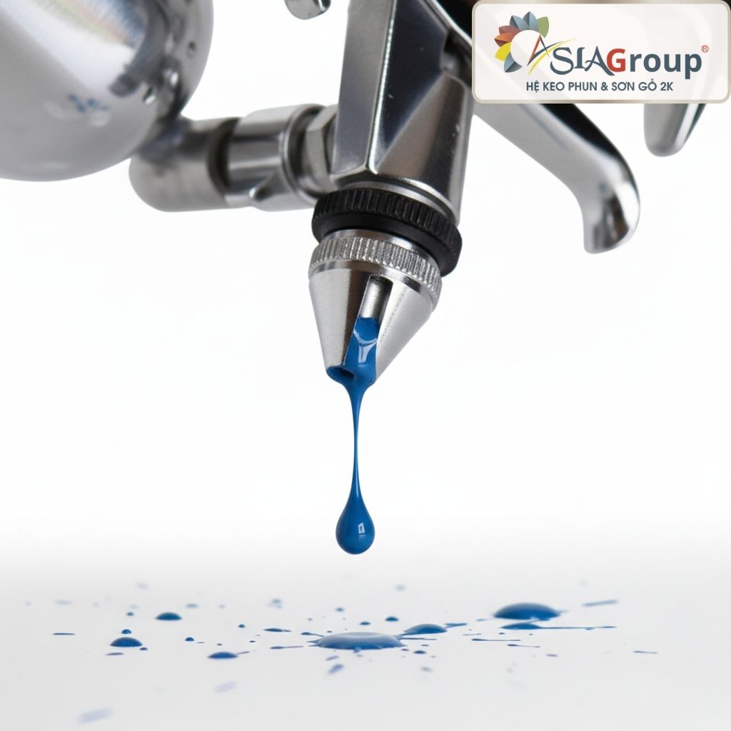 kim béc súng phun sơn, thay kim béc, súng bị rỉ sơn