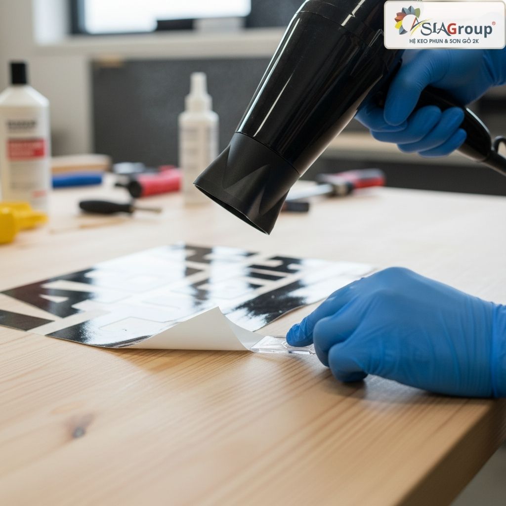 cách tẩy keo dính trên gỗ, cách làm sạch keo dán gỗ