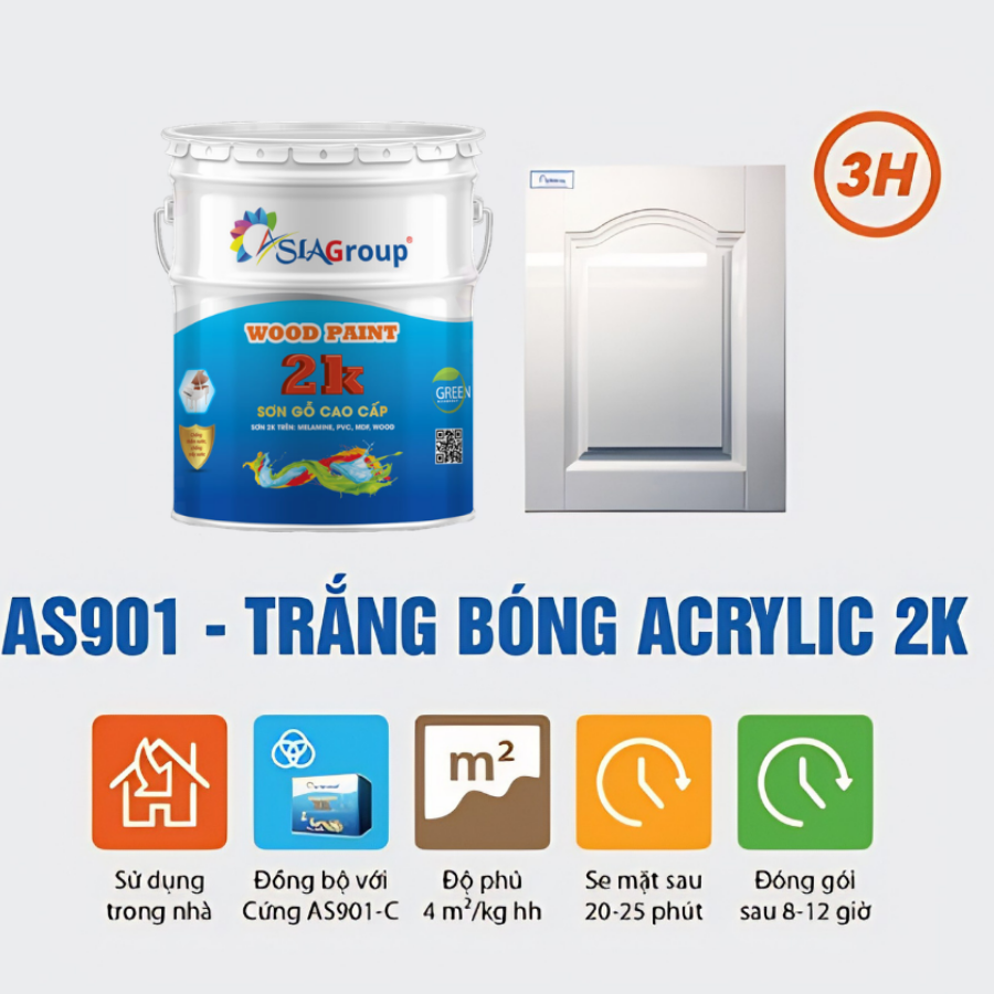 Sơn Bóng 2K Cho Gỗ Là Gì? Bảng Giá, Tỷ Lệ Pha Chuẩn Và Kỹ Thuật Thi Công Tối Ưu 1 Đặc tính vượt trội của Sơn bóng 2K cho gỗ cao cấp từ ASIA