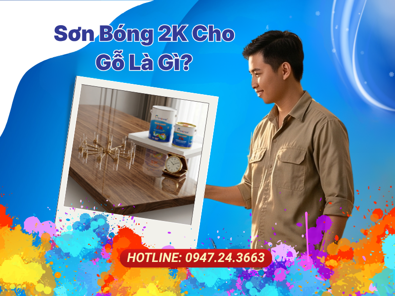 Sơn Bóng 2K Cho Gỗ Là Gì_ Bảng Giá, Tỷ Lệ Pha Chuẩn Và Kỹ Thuật Thi Công Tối Ưu