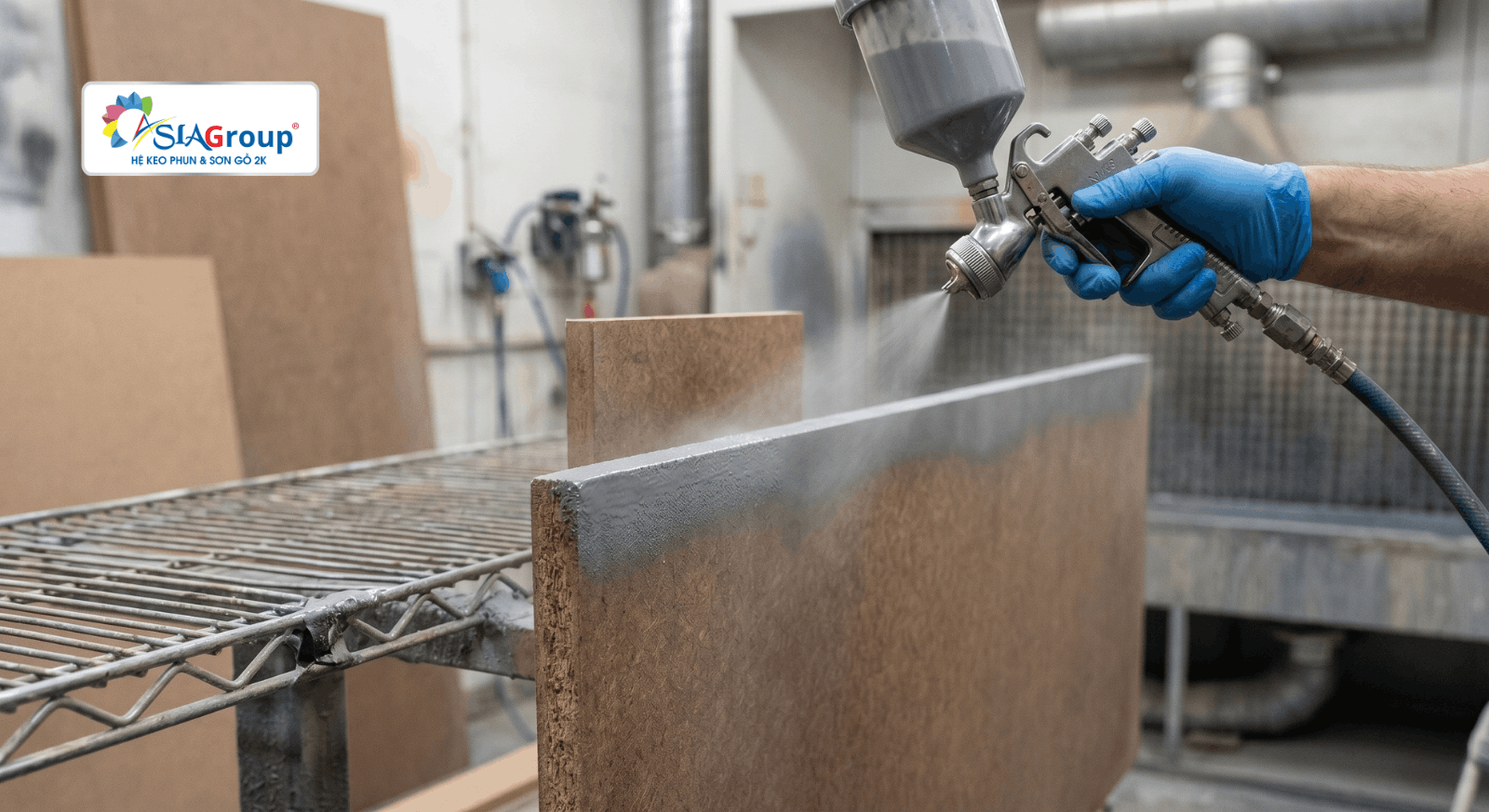 Sơn phủ trên cốt gỗ công nghiệp MDF và HDF