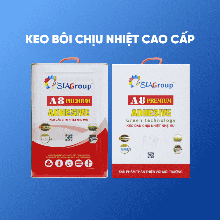 keo bôi Asia A8 Premium chuyên dán trần, taplo ô tô
