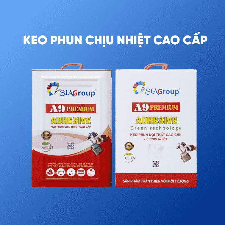 keo phun Asia A9 Premium chuyên dán trần, taplo ô tô