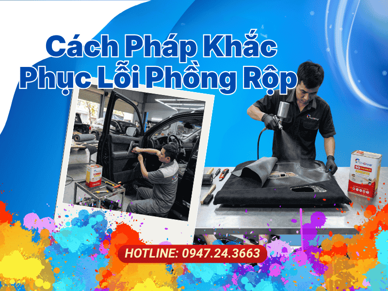Cách Pháp Khắc Phục Lỗi Phồng Rộp Bằng Keo Bọc Ghế Da Ô Tô Nappa S9 Premium