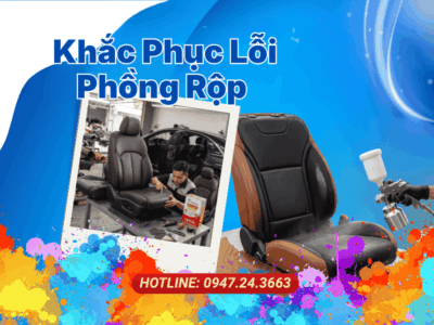 Khắc Phục Lỗi Phồng Rộp Bằng Keo Bọc Ghế Da Ô Tô S9 Premium