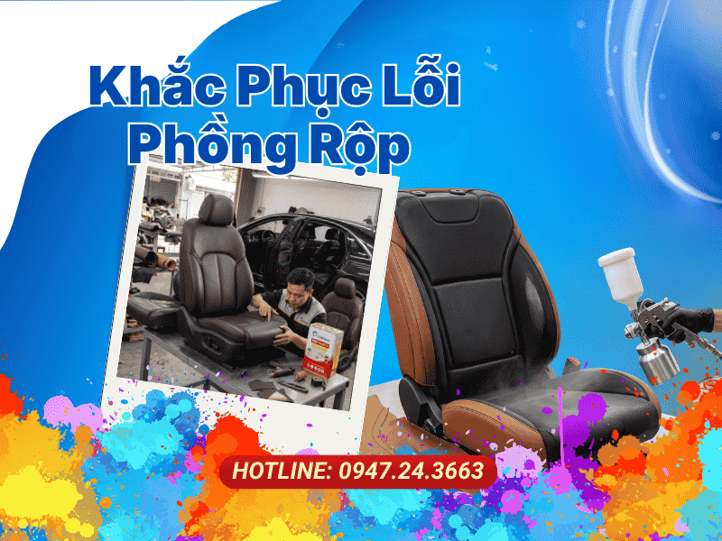 Khắc Phục Lỗi Phồng Rộp Bằng Keo Bọc Ghế Da Ô Tô S9 Premium