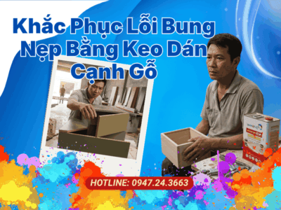 Khắc Phục Lỗi Bung Nẹp Bằng Keo Dán Cạnh Gỗ Asia A9 Cao Cấp