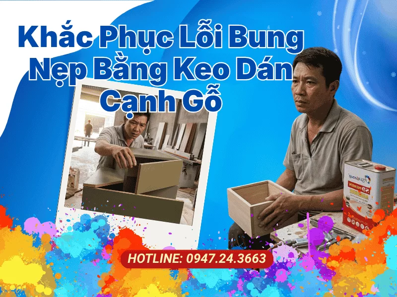 Khắc Phục Lỗi Bung Nẹp Bằng Keo Dán Cạnh Gỗ Asia A9 Cao Cấp