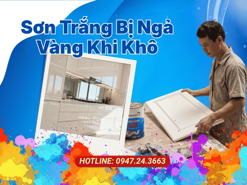 Sơn Trắng Bị Ngả Vàng Khi Khô Cách Xử Lý Lỗi Trên Tủ Bếp MDF